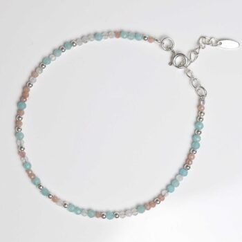 ML842B Sunrise Mixed Gemstone Beaded Bracelet 5