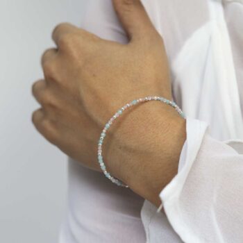 ML842B Sunrise Mixed Gemstone Beaded Bracelet Model