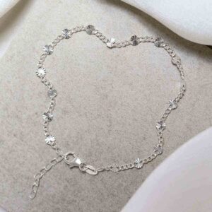 Sterling Silver Shimmer Bracelet on stone
