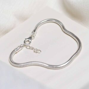 Sterling Silver Snake Bracelet closed