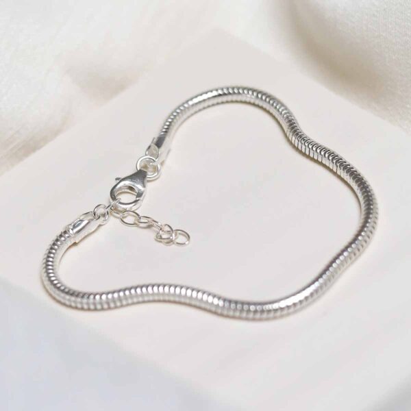 Sterling Silver Snake Bracelet closed