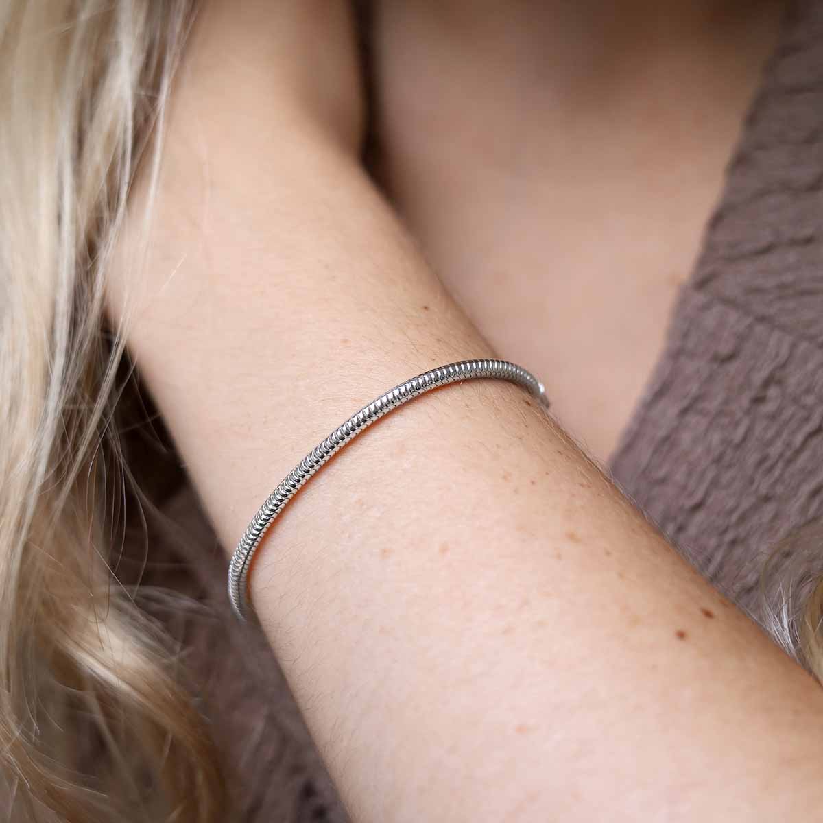 Sterling Silver Snake Bracelet | Affordable Jewellery - Martha Jackson