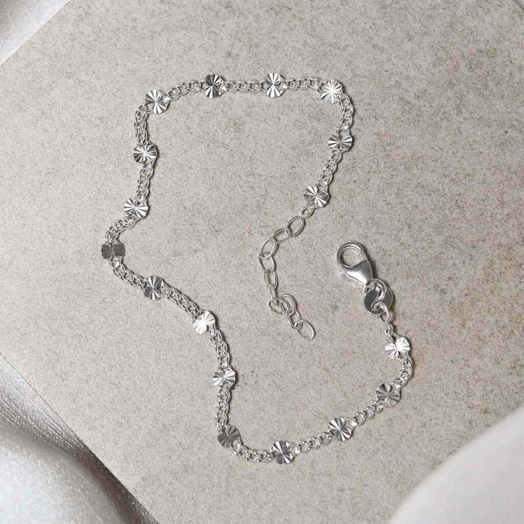 Sterling Silver Shimmer Bracelet flipped