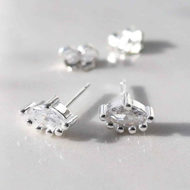 Say hello to your new everyday sparkle!  Our Marquise Studs put a fresh twist our classic CZ studs. Stunning solo, even better stacked with your fave hoops 💎

#marthajackson #925sterlingsilver #silverstuds #cubiczirconia #Stackedjewelry